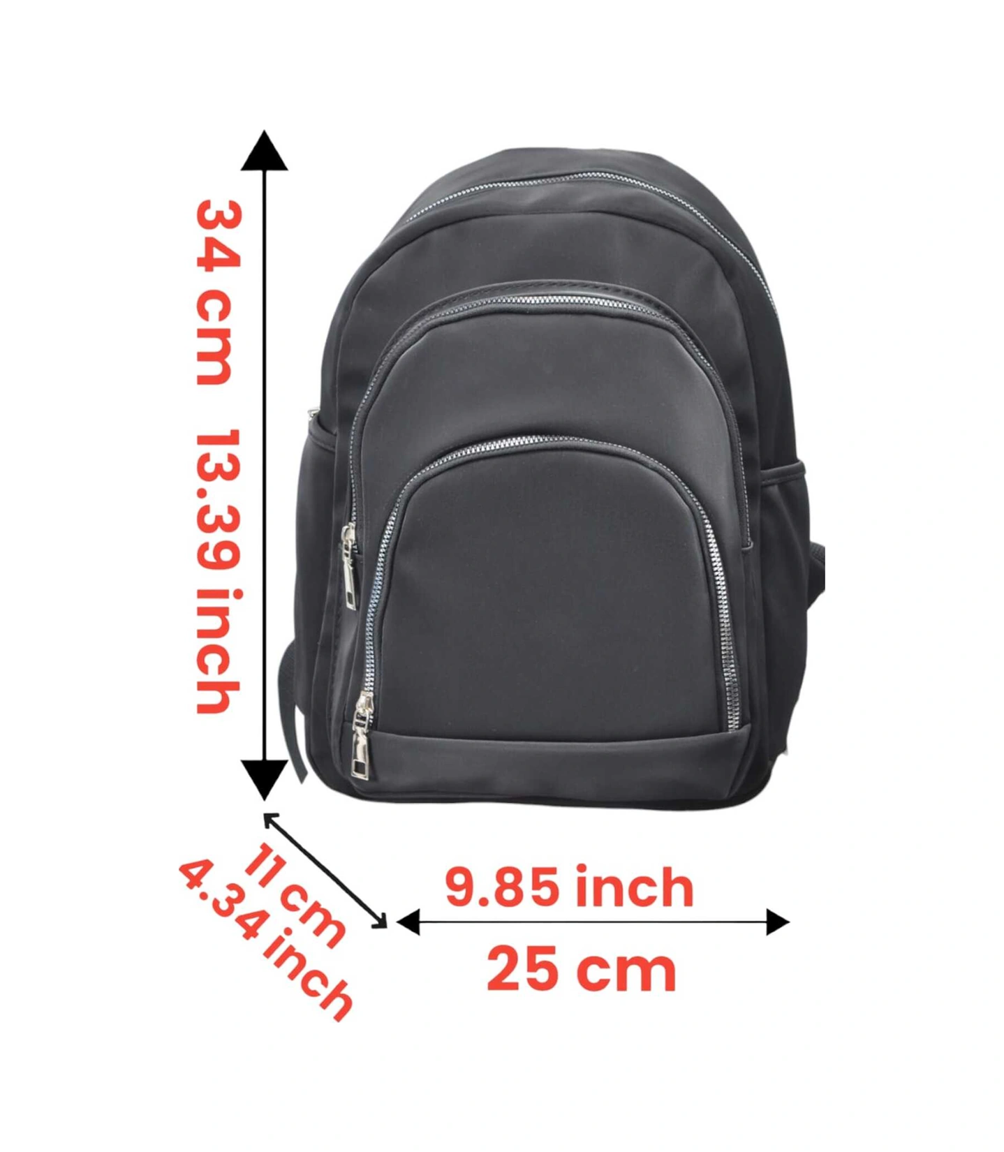 Tezzgelsin Unısex Su Geçirmez Saten Suni Deri Günlük Kullanım Sırt Çantası Gri