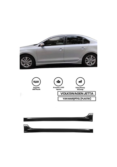 Jetta Yan Marşpiyel Çift Plastik