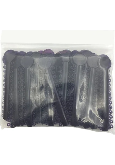 40 Adet/torba Diş Elastik Ligatür Bağları Ortodonti Lastik Bantlar Parantez Parantez İçin 40 Renk İsteğe Bağlı Koyu Gri