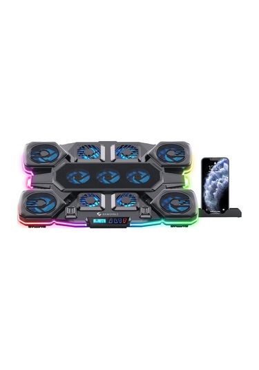 Eagle Vortex K11 Rgb 11 Fanlı 10 Rgb Modlu 9-17.3'' Notebook Soğutucu Stand Laptop Soğutucu
