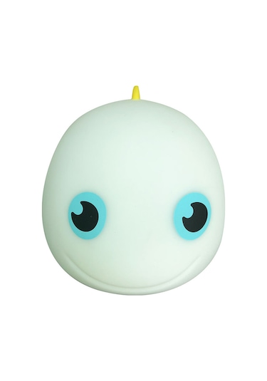 Springsun Yumuşak Dokulu Bebek Gece Lambası - 7 Renkli Dokunmatik Kontrollü Şarj Edilebilir Yunus Şeklinde Led Işık Çok Renkli