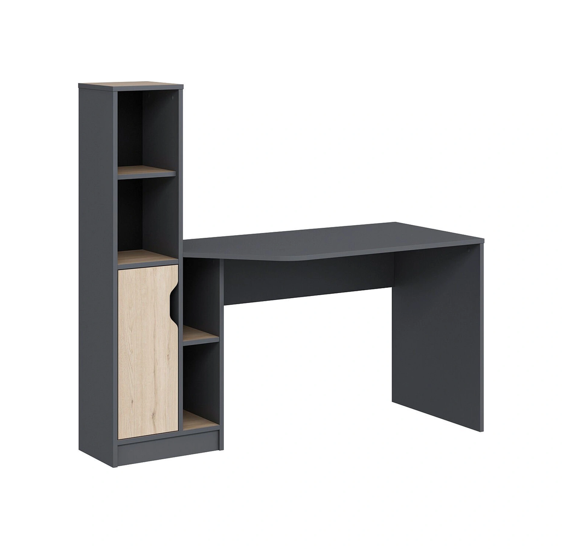 Viora Çalışma Masası - Antrasit/derin Sepet Çok Renkli