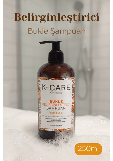 K K-care Cosmetics Kıvırcık Saçlar Için Bukle Belirginleştirici Şampuan 250 ML