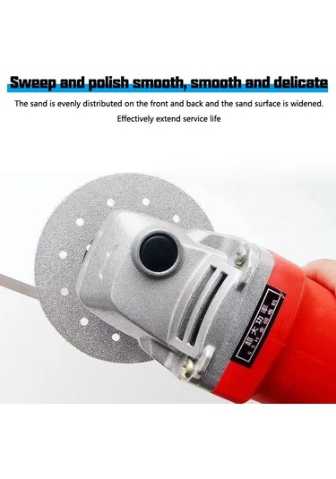 1 Adet Gözenekli Genişletilmiş Kaya Levhaları Kesme Diski 100mm Düz Taşlama Kesme Bıçağı 3.93 İnç Kesme Bıçağı Taş Seramik İçin