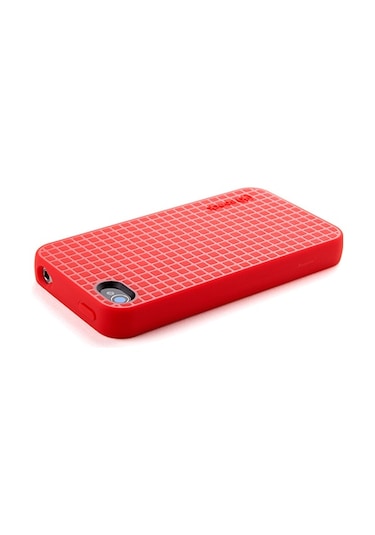 Speck Apple Uyumlu iPhone 4s/4 İle Pixelskin Hd Silikon Kılıf Kırmızı Kımırızı