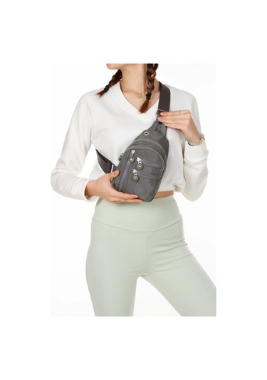 Kadın Krınkıl Kumaş Çapraz Omuz Çantası Suya Dayanıklı Body Bag 1035mini