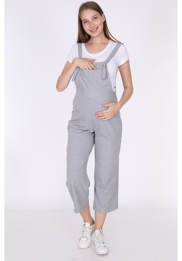 Luvmabelly Myra6100 - Gri Hamile Salopet-gri