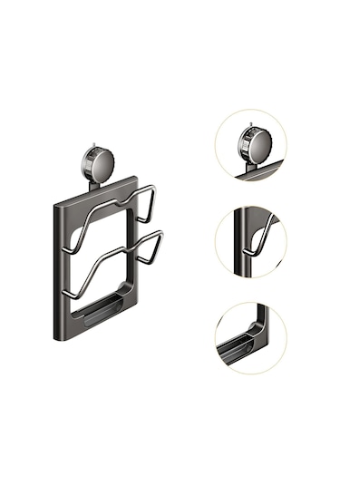 Suntek Pot Kapağı Organizatör Tutucu Kapı Fırın Eti Kesme Gri