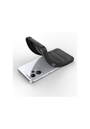 Xiaomi Redmi Note 12 5g / Note 12 5g Hindistan Sihirli Kalkan Tpu Flanel Telefon Kılıfı Şarap Kırmızısı