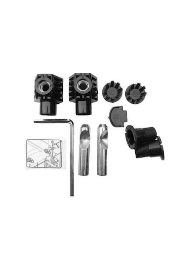 Trendooze Pratik Duvara Monte Tuvalet Sabitleme Kiti Siyah Siyah