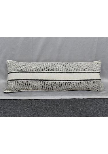 Zehra Abla Halı Yeni El Dokuma Dekoratif Lumbar Kilim Kırlent Yastık Kılıfı 6221