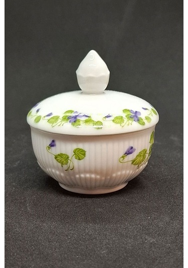 Kaıser Alman Mini Bonboniyer Şekerlik 5 Gr Kapasiteli Mor - Beyaz