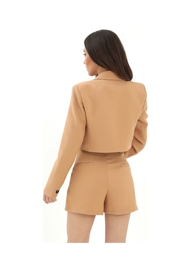 Wpr Etek Görünümlü Şort Etek - Camel-camel Camel