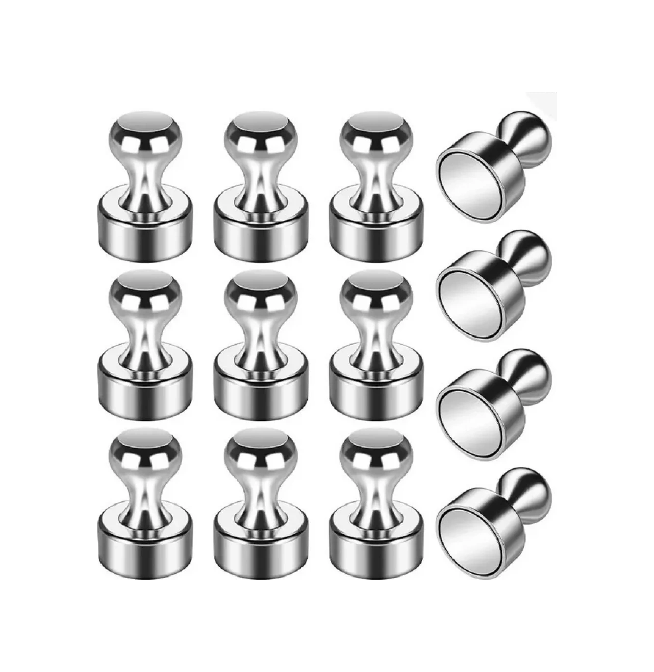 Magburg Taktik Şahmat Fideleri İçin Metalik Mıknatıslar, 16x12 Mm, 10 Adet 180062069