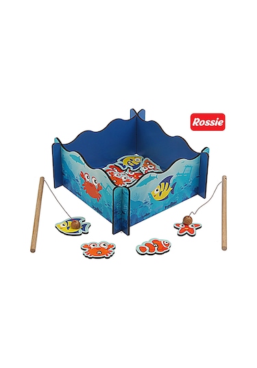 Rossie Ahşap Mıknatıslı Balık Tutma Oyunu