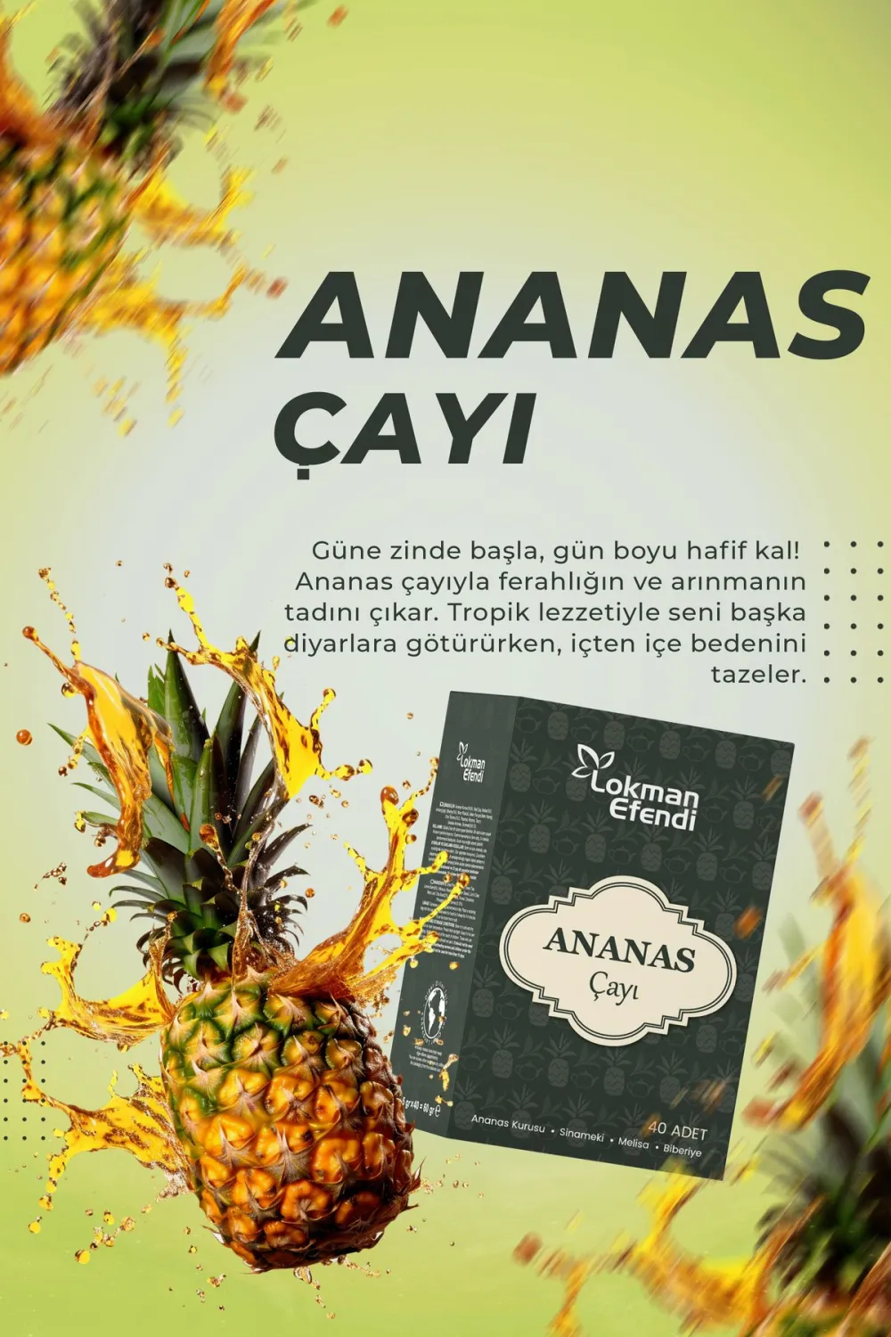 Lokman Efendi Anans Çayı 40'lı Süzen Poşet