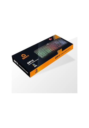Qpart GM15 USB Multimedya Kablolu Işıklı Oyuncu Klavye