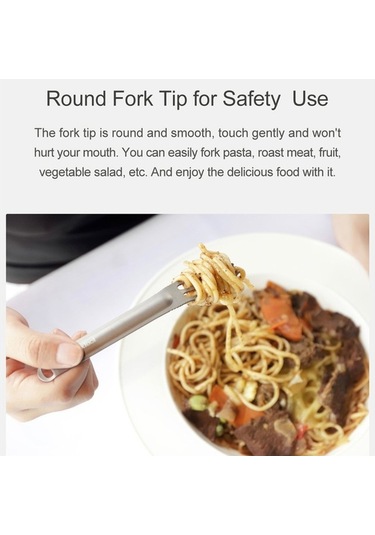 Prestigegoods Nextool Titanyum Çorba Kaşığı Kamp Gereçleri Seti - Açık Piknik Yürüyüşü İçin Çatal Bıçak Takımı - Bpa İçermeyen, Fda Sertifikalı Altın