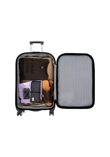 Kabin Boy 4 Teker Kumaş Valiz Siyah 1081 Siyah