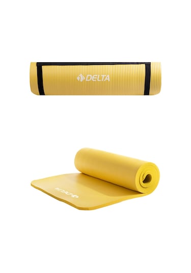 Delta Konfor Zemin 10 MM Taşıma Askılı Pilates Minderi Yoga Matı Sarı