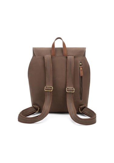 Kanvas Kumaş Kadın Sırt Çantası Smart Bags 1329 A.kahve