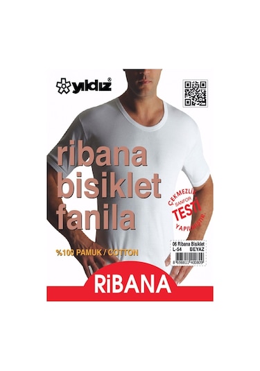 Yıldız Erkek Ribana Bisiklet Yaka Fanila Atlet 06 - 3 Adet