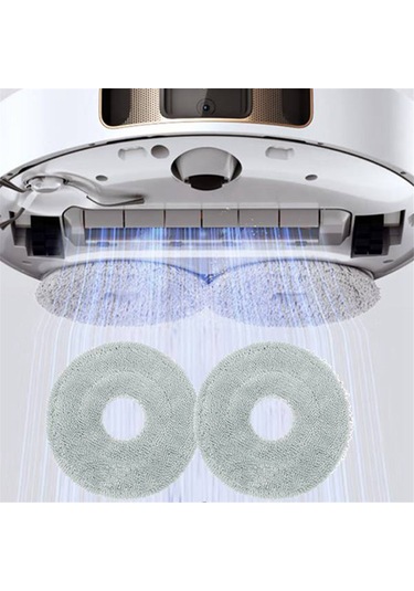Xurunkeji Dreame L20 Ultra/x20 Pro/xiaomi Mijia M30s Robot Süpürge Paspas Tahtası Temizleyici Paspas Seti İçin 2 Paspas Tutucu Ve 2 Bez