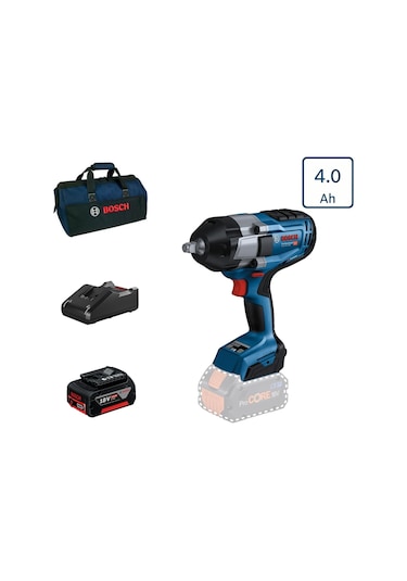 Bosch Gds 18v-1000 Tek Akülü Darbeli Somun Sıkma 4 Amper Bez Çantalı