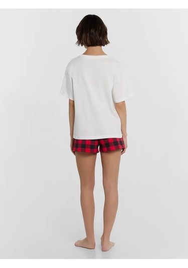 Mark Formelle Pantolonlu Pamuklu Pijama 291127071 Beyaz