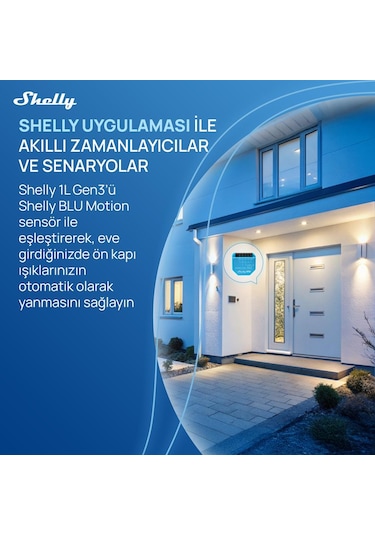 Shelly 1l Gen3 Nötrsüz Akıllı Röle