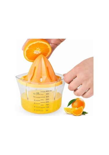 Piev Wenken 4'ü 1 Arada Rendeli Ölçülü Hazneli Limon Portakal Narenciye Sıkacağı