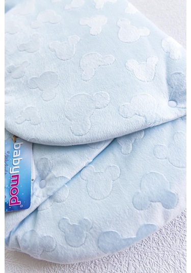 Welsoft Erkek Bebek Kundak Bebek Battaniye Mavi