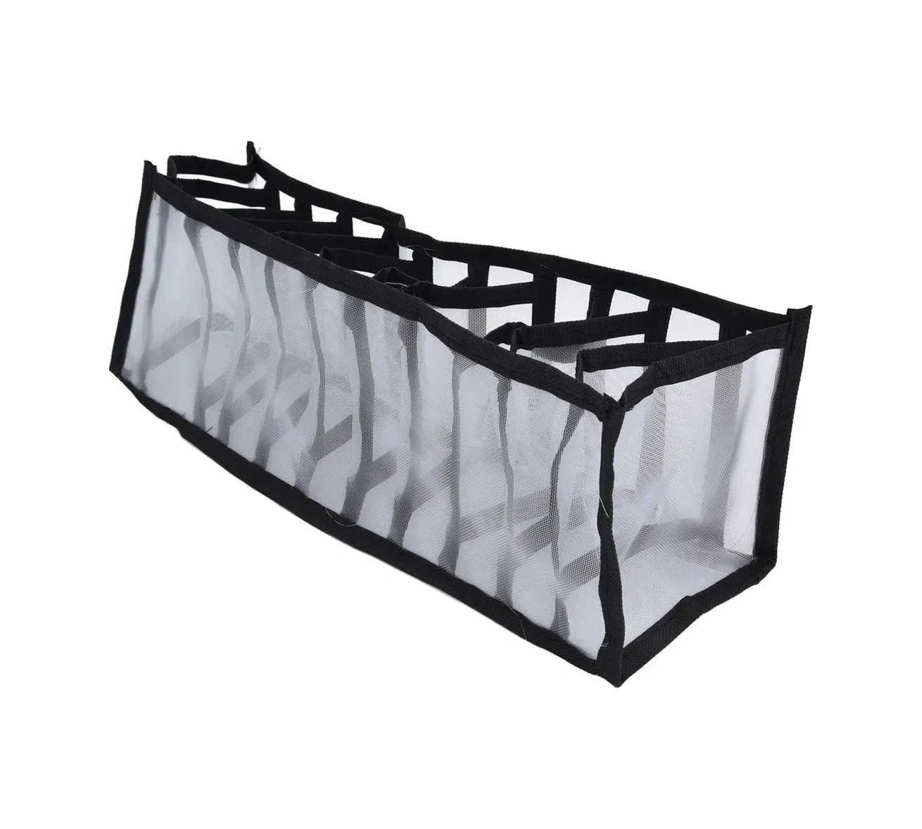 Kosona Siyah Çok Amaçlı Çekmecelik Depolama Kutusu - Nylon Malzeme, Katlanabilir, 33x16x40 Cm - Giyim, Çeyiz, Kozmetik İçin Tidy Organizer Siyah