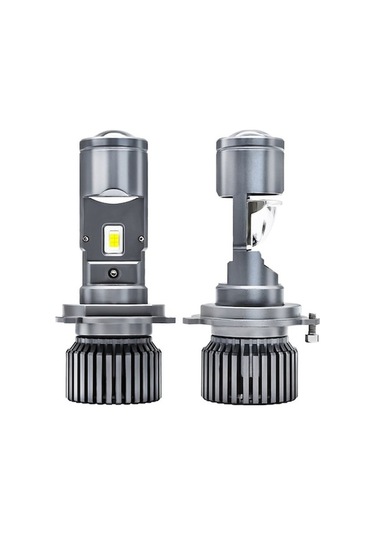 Maoyaya Hallow H4 25000lm 90w Çift Mercekli Süper Led Far Ampulü Gri A Gri Gri