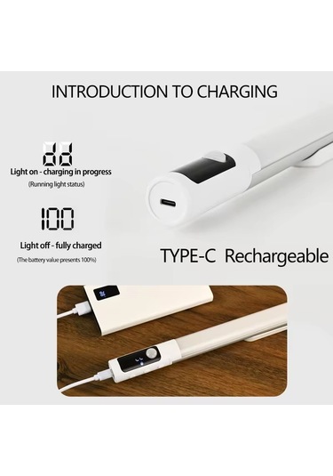 Sones Şarj Edilebilir Dolap Altı Led Hareket Sensörlü Gece Lambası Dijital Ekranlı 2000mah Gümüş Diğer