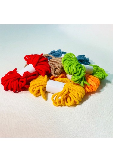 Yunboo Basketbol Desenli El İşleri Kumaş İpi Takımı: Başlangıçcı Dost, İngilizce Talimatlı, 20x20cm, Görseli Yok Multirenkli, Yün İpi Diğer