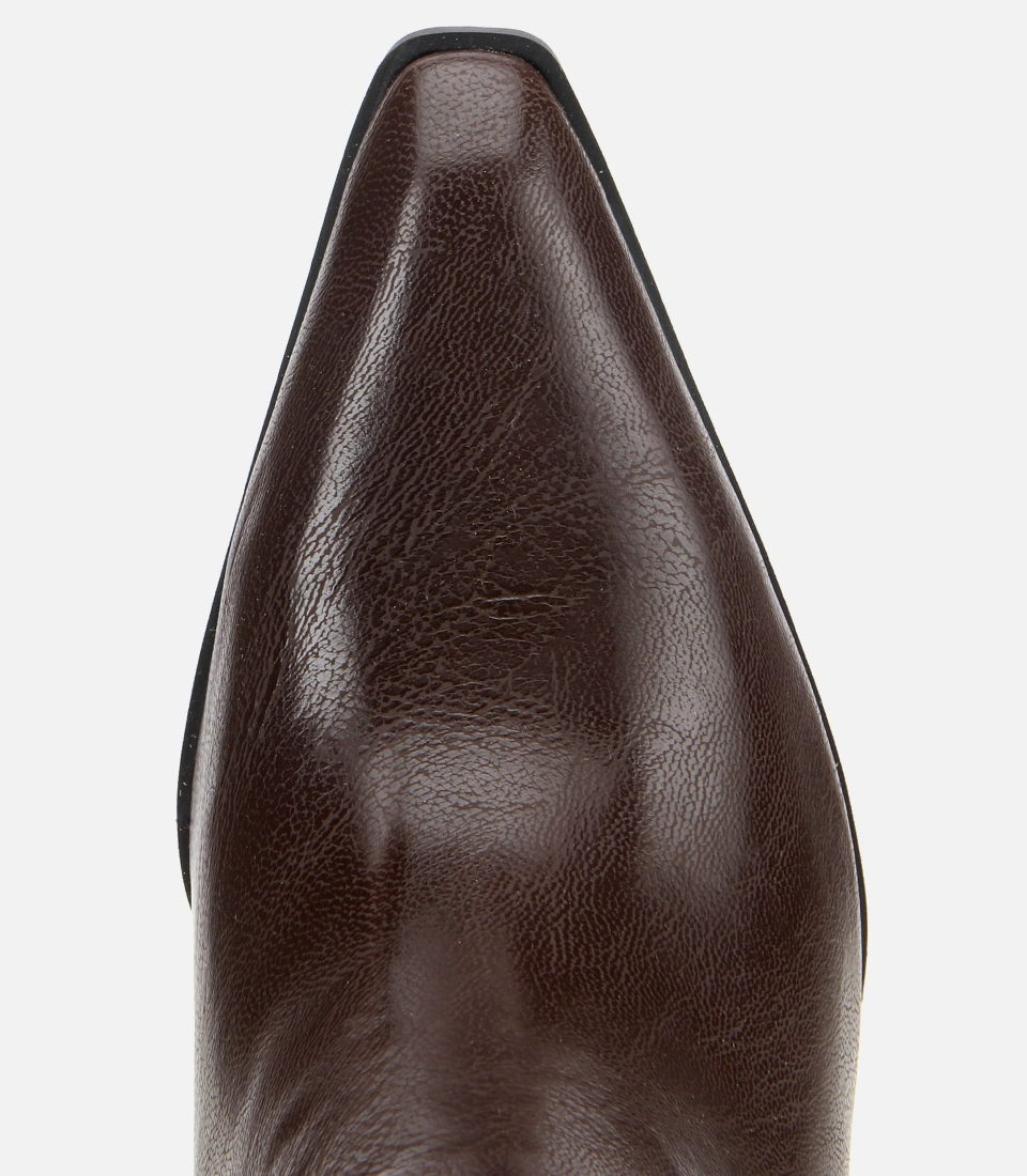 Hotiç Kadın Kahverengi Gold Detaylı Tokalı Sivri Burunlu Yüksek Topuklu Bot 01boh315010a480 01boh315010a480 Kahverengi