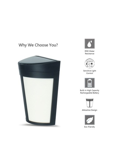 Novahub Güneş Enerjili 6 Led Su Geçirmez Bahçe Duvar Lambası - Otomatik Sensörlü Beyaz Güneş Işığı İle Yüksek Kalite Aydınlatma Beyaz