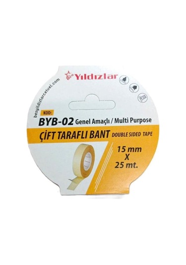 Yıldızlar Byb-02 Çift Tarafli Filmik Bant 15 Mm 25 Mt
