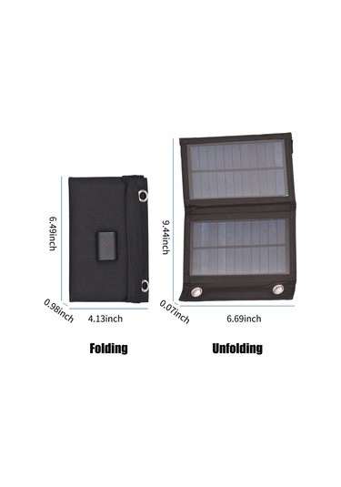 Mufunye Taşınabilir 4w Katlanabilir Güneş Enerjili Şarj Çantası - Hızlı Usb Şarj, Kamp & Seyahat İçin