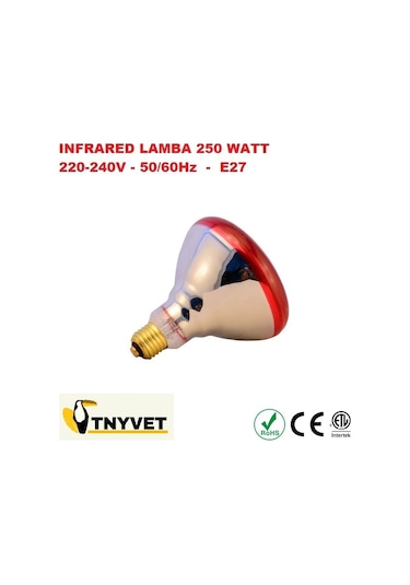 Tnyvet İnfrared Isıtıcı Lamba 250 Watt