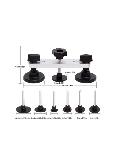 Youtek Oto Çukur Tamiri Aleti, Pdr Çift Kutup Köprü Çeker, 6 Boyutlu Sünger Tabağı İle Paslanmaz Çelik Ve Plastik Yapı