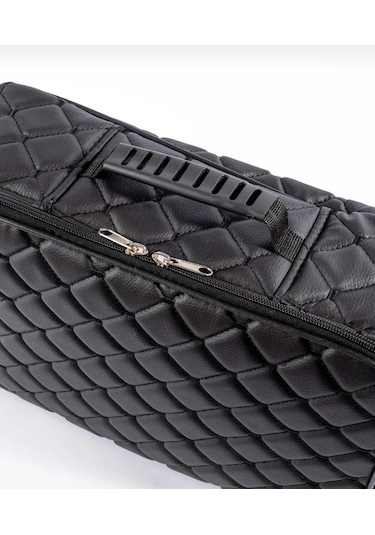 Zuu Bags Kuaför Berber Kapitone Deri Malzeme Çantası