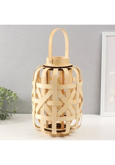 Simalend İç Mekan İçin Örgülü Mumluk 208933270 Bej