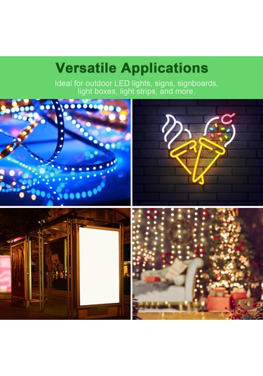 Lemestar 24v 36w Ip67 Dış Mekan Su Geçirmez Led Şalter Lambı Trafo - Kısa Devre Aşırı Yük Aşırı Gerilim Korumalı Ac90-250v Giriş