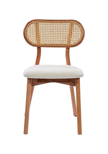 Bergen İskandinav Natural Ahşap Masa Sandalye Takımı 100x100 Natural