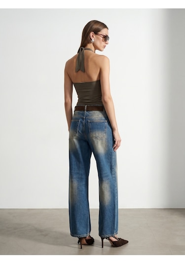 Dilvin 32973 Degaje Yaka Top-haki