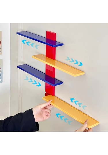 Hightower Ldq 4 Katmanlı Duvara Monte Raf Çok Renkli Aksesuar Ve Figür Sergileme Ünitesi Çok Renkli