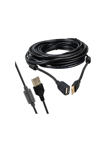 Powermaster Pm-11955 Usb 2.0 Siyah Chipset 10 Metre Usb Uzatma Kablosu