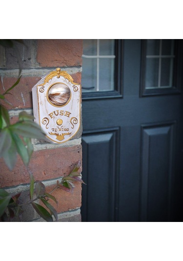 Yaozixa Korkunç Tek Gözlü Kapı Zili - Işık Efektli Cadılar Bayramı Dekorasyonu Beyaz